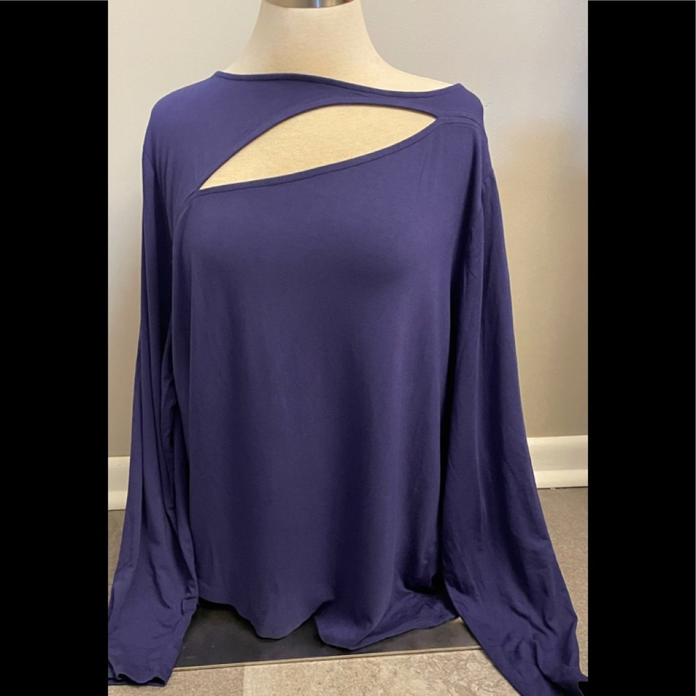 Eloquii cutout long sleeve shirt